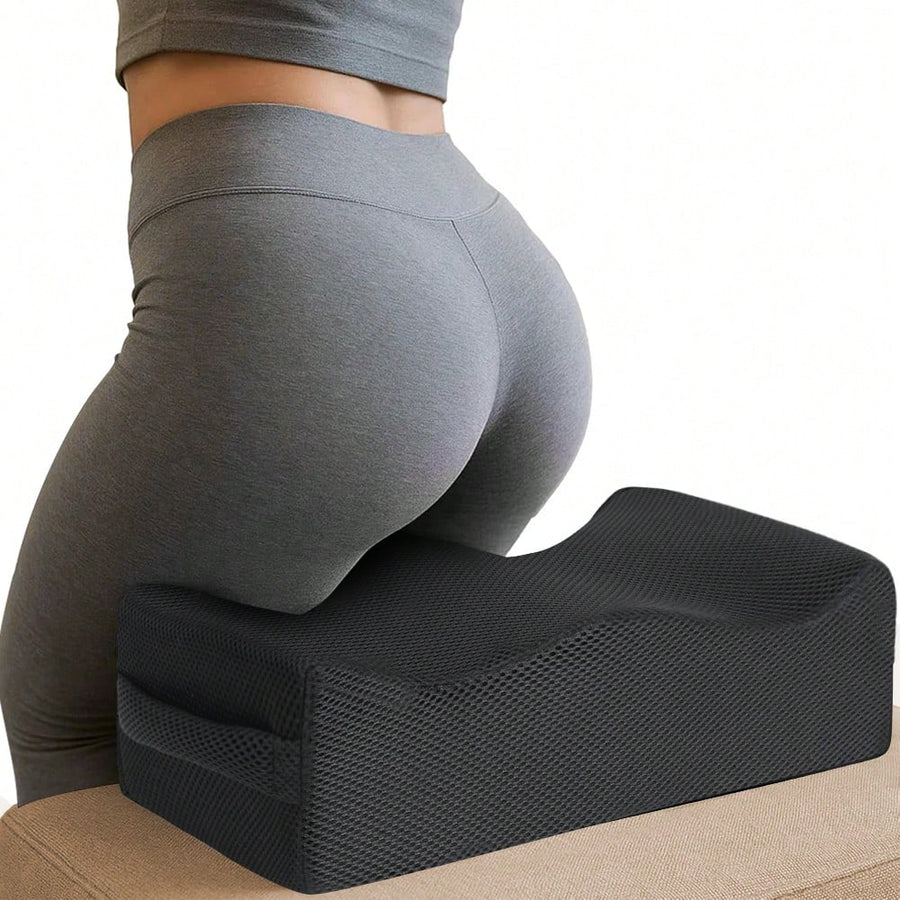 1pc Solid Color Cushion, Polyurethane Foam Buttocks Lifting And Shaping Cushion, Post-Operative Recovery Support, Fitness Glute Enhancement, Relieves Buttocks And Leg Pressure For Office/Home Use
