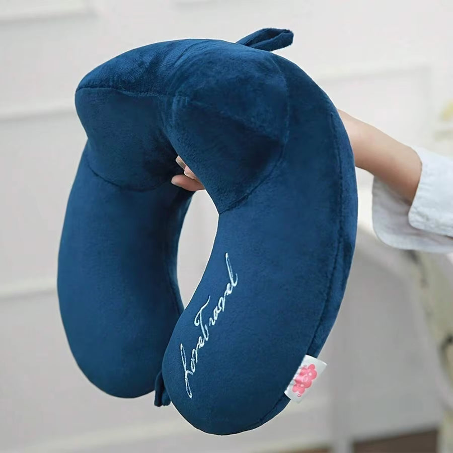 U-Shaped Neck Pillow For Travel And Bed Use, Soft And Comfortable, Portable Cervical Pillow, Suitable For Side/Side Sleepers, Car, Airplane, Home Use - Available In Multiple Colors - Hand Washable Filling, Medium Firmness